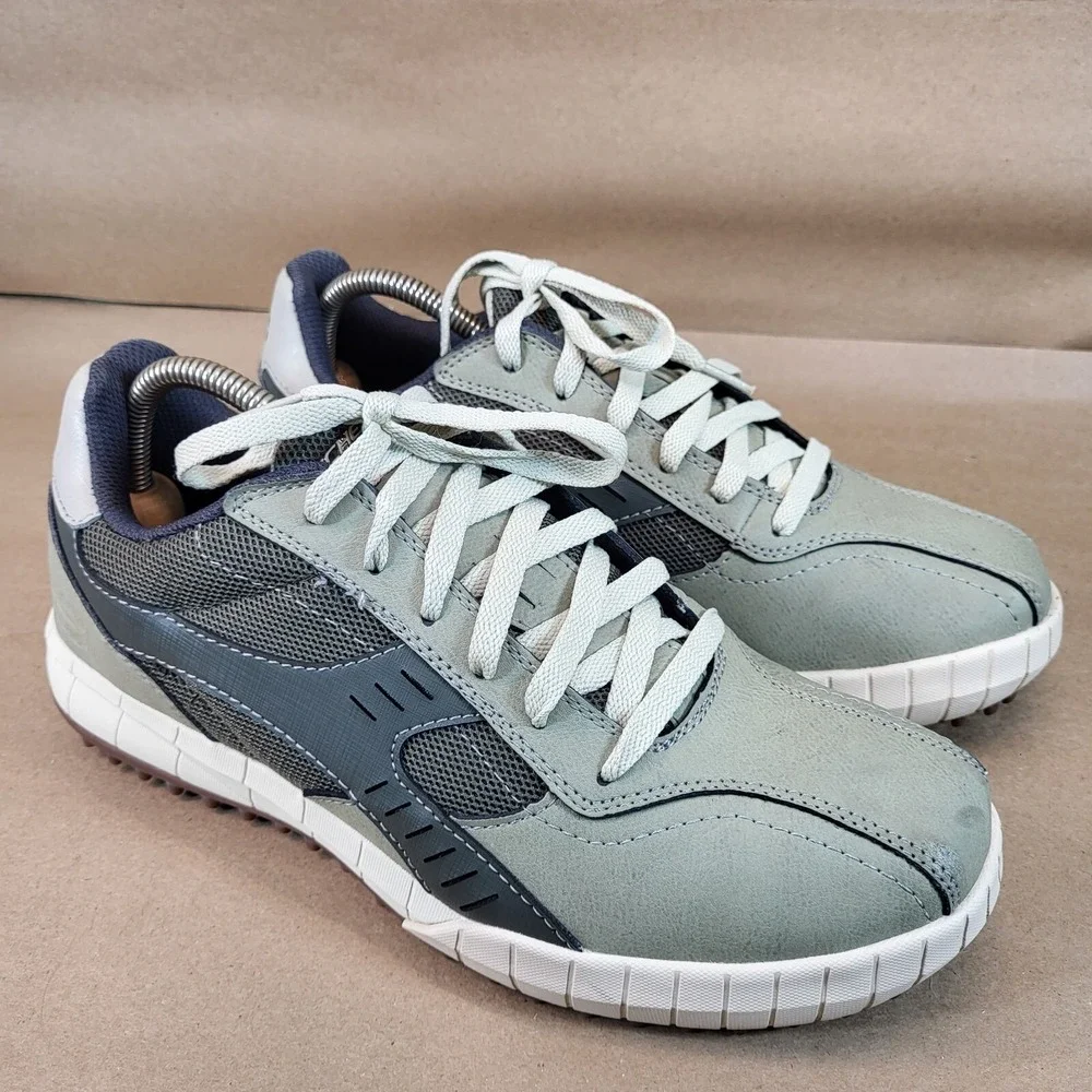 Skechers Mens Size 9 Relaxed Fit Sport Floater 51852 Green Running Cleats Shoes